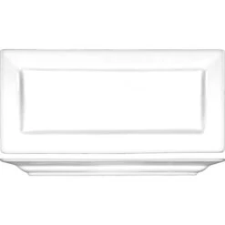 International Tableware EL-14 White Elite 14" X 7" Platter - 12 / CS