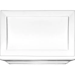 International Tableware EL-16 White Elite 9-7/8 X 6" Platter - 36 / CS