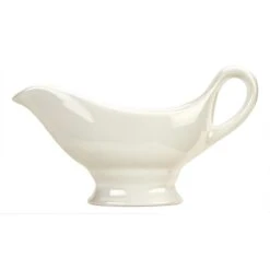 Syracuse China 911190034 International 6 Oz White Sauce Boat - 12 / CS