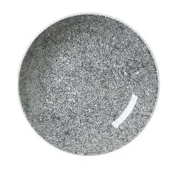 Steelite 17600569 Ink Crackle Black 38 Oz. Bowl - 12 / CS