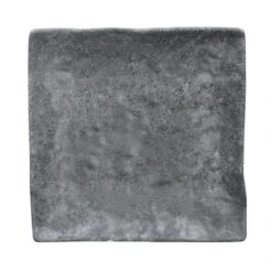 EGS D6118SQ-CO Basalt Coal 6" Square Melamine Plate - 6 / CS