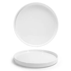 FOH DDP076WHP22 Soho Porcelain White 9" Plate - 6 / CS