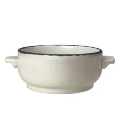 Steelite 1756B828 Charcoal Dapple 15 Oz. Soup Bowl Base - 6 / CS