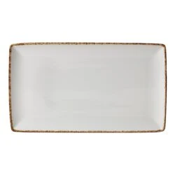 Steelite 17140550 Brown Dapple 10-5/8" X 6-1/2" Platter - 6 / CS