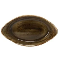 Steelite 11320321 Craft Brown 36.5 Oz. Eared Dish - 6 / CS
