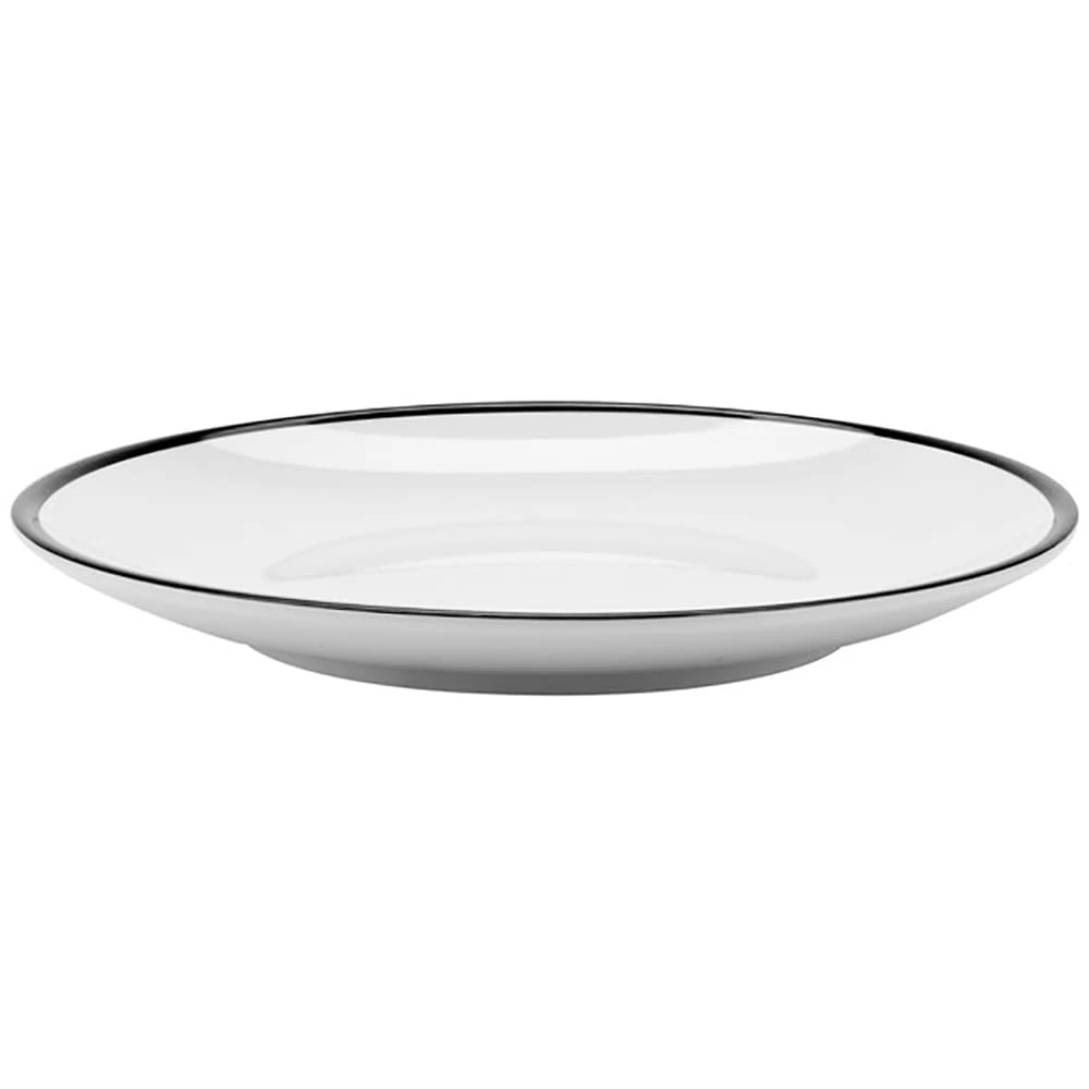 G.E.T. CS-800-W/BK Settlement Bistro White / Black 8" Plate - 48 / CS 3 G.E.T. CS-800-W/BK Settlement Bistro White / Black 8" Plate - 48 / CS