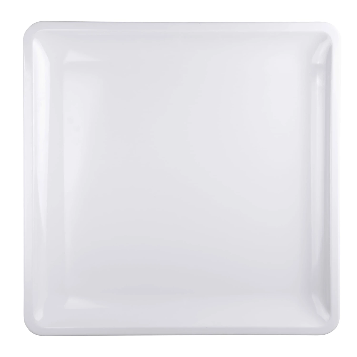 Elite Global Solutions M16118SQ-W White Olympus 16 X 16" Coupe Platter 3 Elite Global Solutions M16118SQ-W White Olympus 16 X 16" Coupe Platter