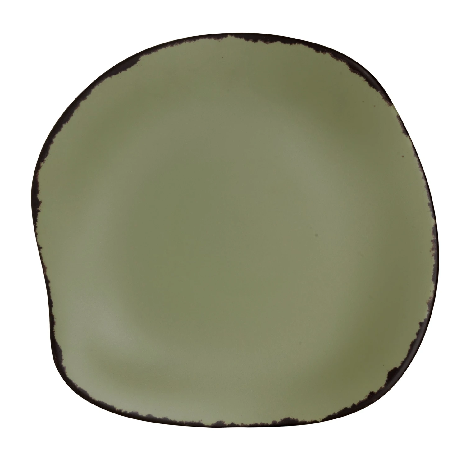 Delfin 7216DD026 Marisol Rustic Sage 7-1/4" Plate - 12 / CS 3 Delfin 7216DD026 Marisol Rustic Sage 7-1/4" Plate - 12 / CS