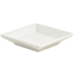 FOH DAP039BEP23 Kyoto White Square 3-1/2" Dish - 12 / CS