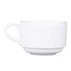EGS DC325-W Simplicity Melamine White 8 Oz. Coffee Cup - 6 / PK