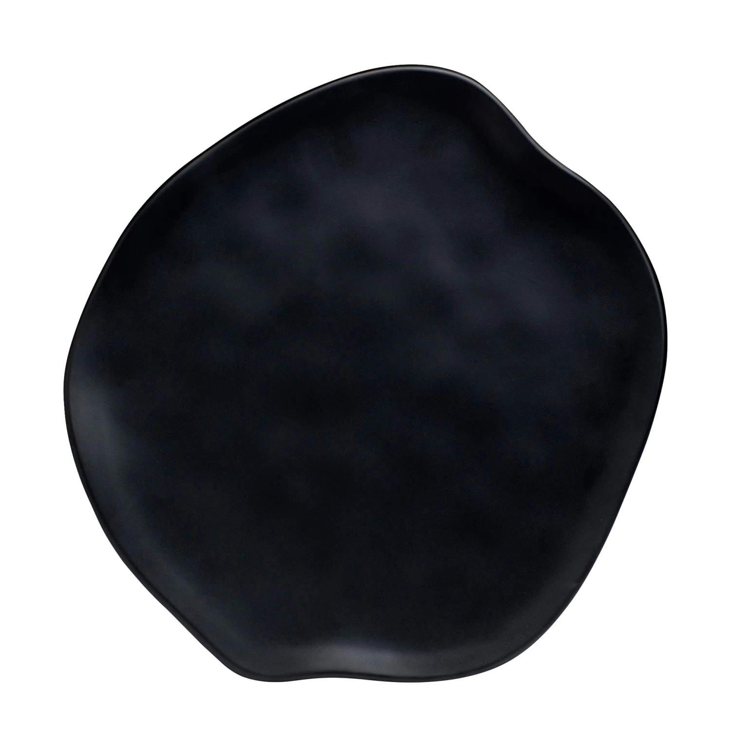 Delfin 7000DD007 Marisol Black Buffet 14" Cheese Platter - 6 / CS 3 Delfin 7000DD007 Marisol Black Buffet 14" Cheese Platter - 6 / CS