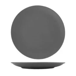 Int'l Tableware TN-16-MG Torino Matte Gray 10" Coupe Plate - 24 / CS