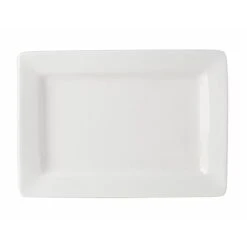 Tuxton ABU-550 Napa Pearl White 8" X 5.5" Plate - 12 / CS