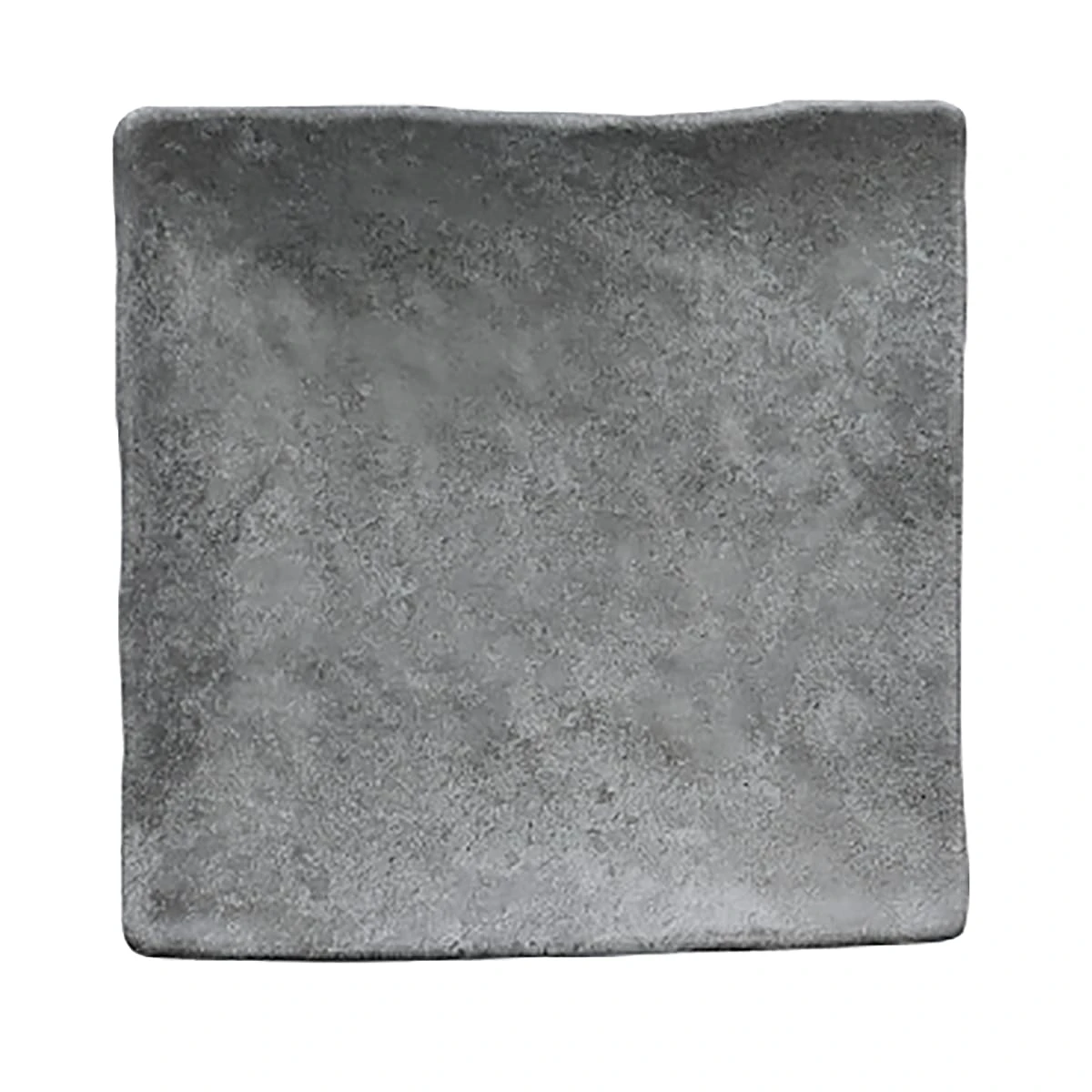 Elite Global Solutions D812SQ-CO Basalt Coal 8" Square Plate - 6 / CS 3 Elite Global Solutions D812SQ-CO Basalt Coal 8" Square Plate - 6 / CS