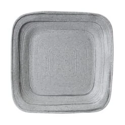 EGS D9PLST-GSD Della Terra Granite Stone 9" Square Plate - 6 / CS