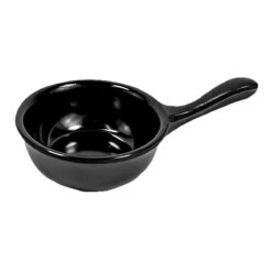 EGS RFP-4 Illogical Black 4 Oz Faux Cast Iron Ramekin Fry Pan - 6 / CS