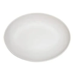 EGS RT107OV-OW Tenaya Off White 10" X 7" Oval Plate - 6 / CS