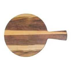 EGS M7RW-HW Fo Bwa Hickory Wood 7" Round Board With 4" Handle