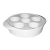 Diversified Ceramics DCI27W White 6 Hole Escargot Plate 12 / CS 2 Diversified Ceramics DCI27W White 6 Hole Escargot Plate 12 / CS -Libbey Kitchenware Store 6099179