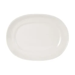 Tuxton WEH-120 Eggshell 12" Platter - 12 / CS