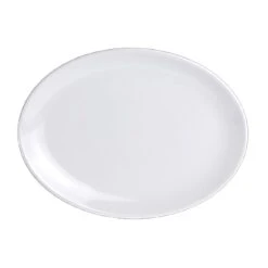 Varick 6900E410 Bistro 10" X 7-1/2" Oval Coupe Plate - 12 / CS