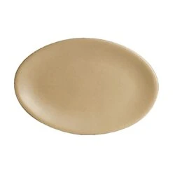 Anfora A921P128 Chena Sand 13-1/2" X 9" Oval Platter - 6 / CS