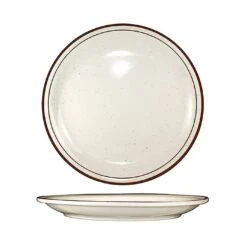 Int'l Tableware GR-9 Granada Brown Speckle 9-1/2" Plate - 24 / CS
