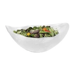 Steelite KMK2021SH Wave Shell 19" X 11.5" X 8" White Oval Bowl