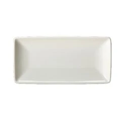 Steelite 11070618 Taste 8" X 4 White Rectangle Plate - 6 / CS