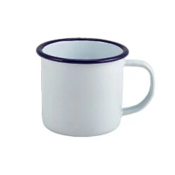Steelite GW50008 S/S White Enamel 12.5 Ounce Mug - 12 / CS