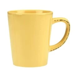 World Tableware FH-517B Farmhouse Butter Yellow 12 Ounce Mug - 36 / CS