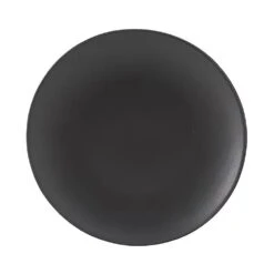 Tuxton VBA-090 Zion Matte Black 9" Coupe Plate - 24 / CS