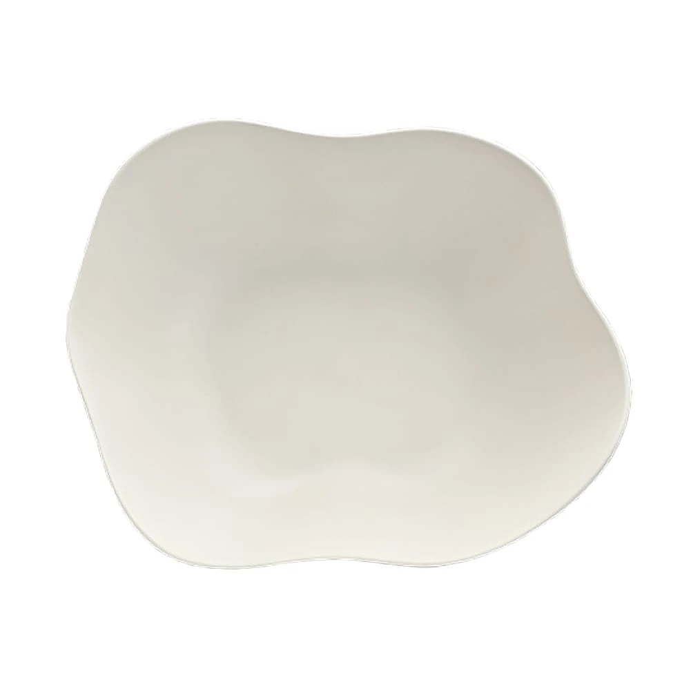 Delfin 7002DD005 Marisol Sand Shell 6.75 Quart Salad Bowl - 6 / CS 3 Delfin 7002DD005 Marisol Sand Shell 6.75 Quart Salad Bowl - 6 / CS