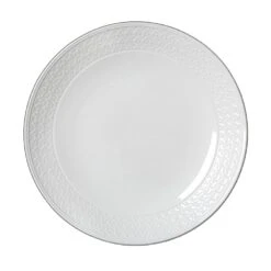 Steelite 1403X0103 Bead White 11.25" Coupe Plate - 6 / CS