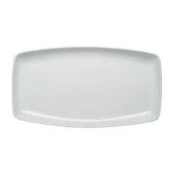 Schonwald 9332331 Fine Dining White 12" X 7" Snack Platter - 6 / CS