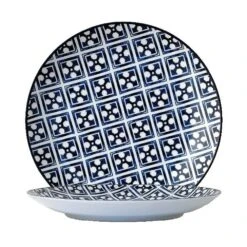 Arcoroc FK643 Candour Azure Blue/White 6.5" Coupe Plate - 24 / CS