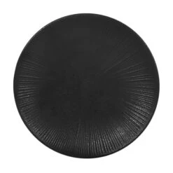 EGS B379103-B Hermosa Black 10.25" Round Plate - 6 / CS