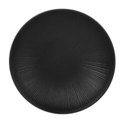 EGS B379825-B Hermosa Black 8.25" Round Plate - 6 / CS