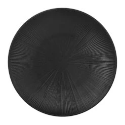 EGS B380130-B Hermosa Black 13" Round Plate - 6 / CS