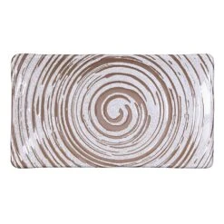 EGS B395093-SDW Stardust White 9.25 X 5" Rectangle Plate - 6 / CS
