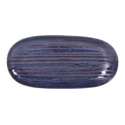 EGS B396110-SDB Stardust Blue 11 X 5.25" Oval Plate - 6 / CS