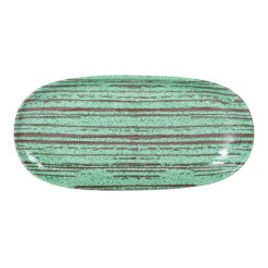 EGS B396110-SDG Stardust Green 11 X 5.25" Oval Plate - 6 / CS