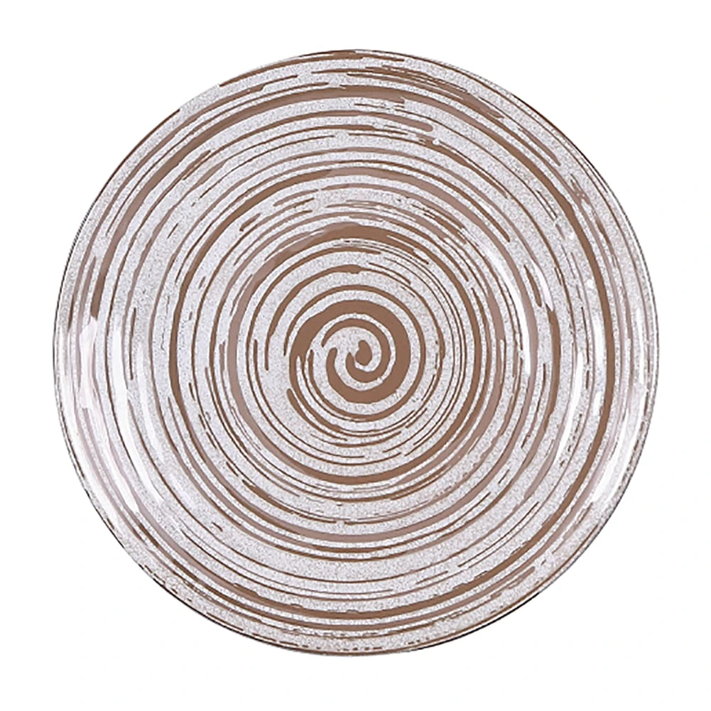 EGS B399088-SDW Stardust White 8.75" Round Plate - 6 / CS 3 EGS B399088-SDW Stardust White 8.75" Round Plate - 6 / CS