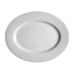 Steelite 9117C1190 Willow 13" X 10-1/4" Oval Plate - 12 / CS