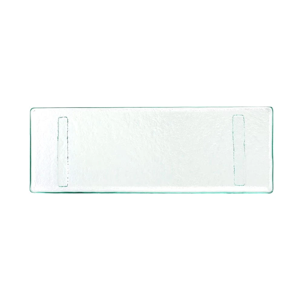 Turgla 01-017-35CLR Clear 13.75" X 5" Glass Tray - 12 / CS 3 Turgla 01-017-35CLR Clear 13.75" X 5" Glass Tray - 12 / CS