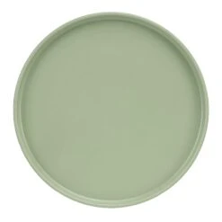 Cal-Mil 22026-10-107 Hudson Matcha Green 10.25" Low Rim Plate - 6 / CS