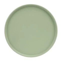 Cal-Mil 22026-6-107 Hudson Matcha Green 6" Low Rim Plate - 6 / CS