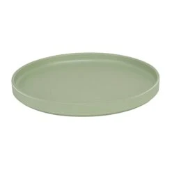 Cal-Mil 22026-8-107 Hudson Matcha Green 8.25" Low Rim Plate - 6 / CS
