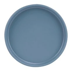 Cal-Mil 22026-6-111 Hudson Stone Blue 6" Low Rim Plate - 6 / CS