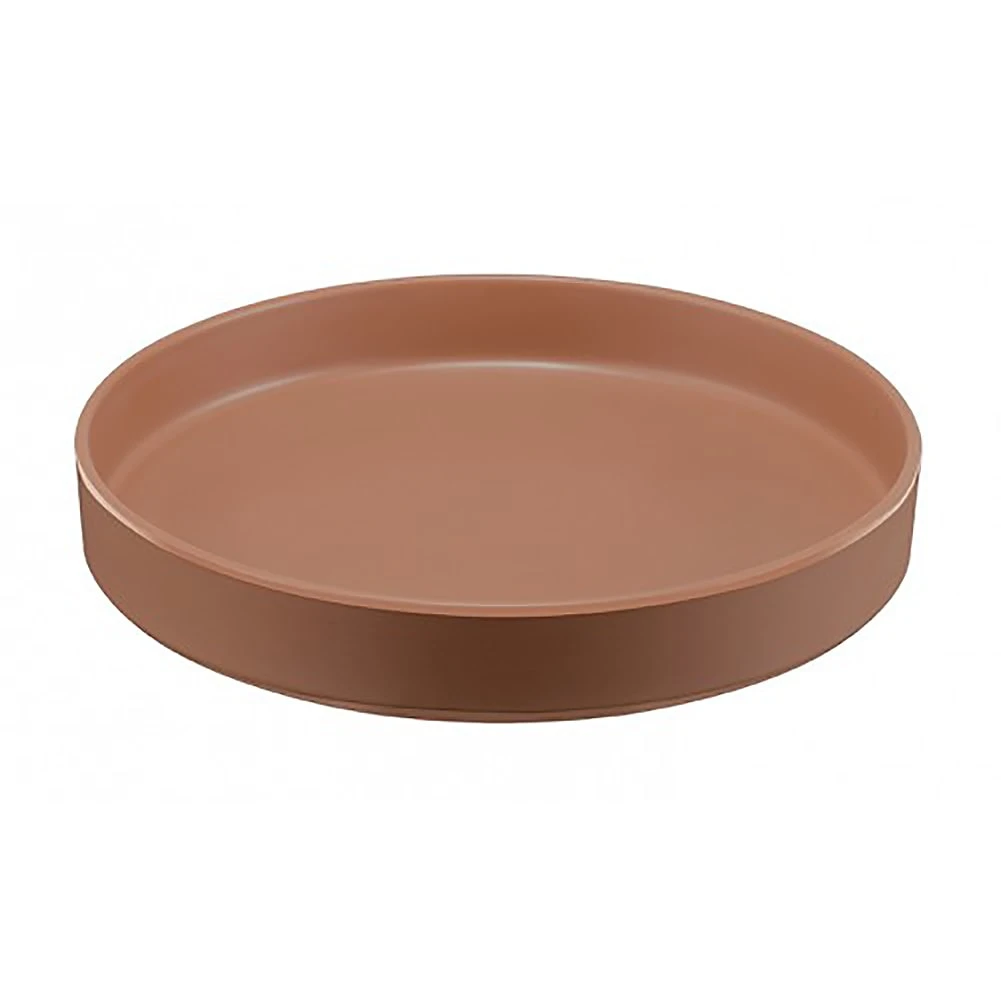 Cal-Mil 22017-10-109 Hudson Terra Cotta 10" Plate - 6 / CS 3 Cal-Mil 22017-10-109 Hudson Terra Cotta 10" Plate - 6 / CS